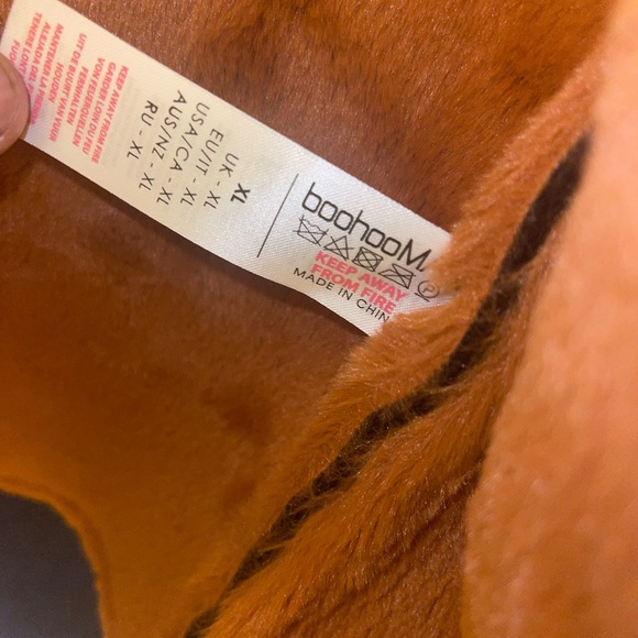 BoohoMan Leather Jacket W/ Fur - Picture 12 of 12